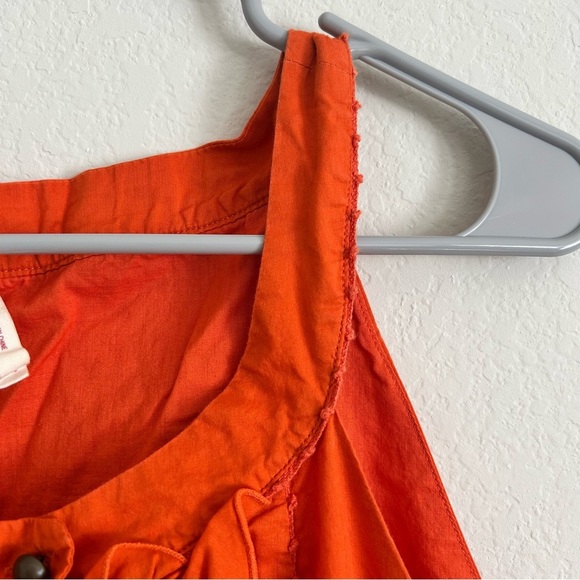 Anthropologie Maeve Terasina Orange Dress | size 12 - Picture 6 of 9